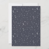 Navy Celestial Birthday Invitation Kaart (Achterkant)