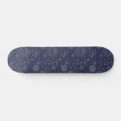 Navy Celestial Pattern Persoonlijk Skateboard (Horizontaal)