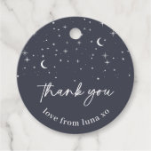 Navy Celestial Round Dank u Label (Voorkant)