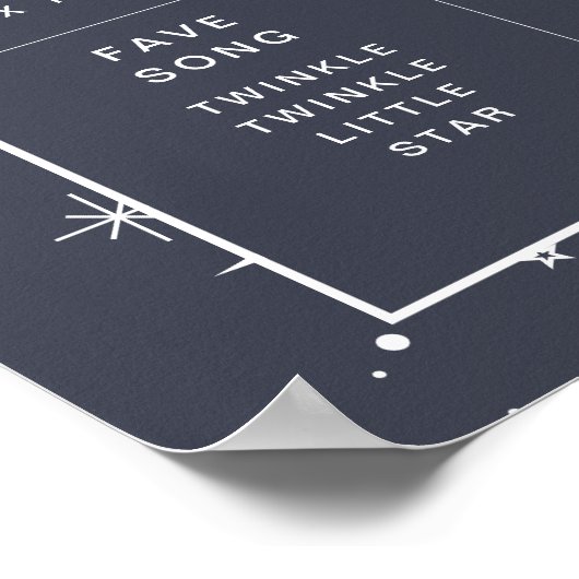 Navy Celestial Sun Arched Milestone Poster (Hoek)