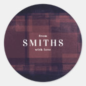 Navy Chalk kerstfeestdag Sticker (Voorkant)