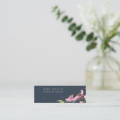 NAVY CHERRY BLOSSOM STUD EARRING DISPLAY LOGO MINI VISITEKAARTJE (Staand voorkant)