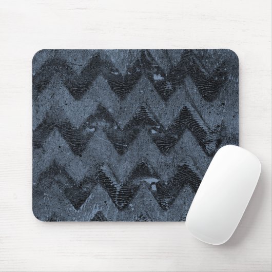 Navy Chevron Abstract Muismat (Met muis)