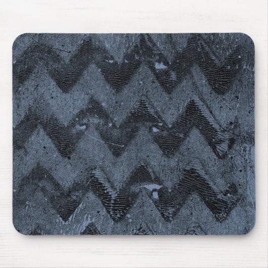 Navy Chevron Abstract Muismat (Voorkant)