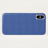 Navy Chevron Pattern Case-Mate iPhone Case (Achterkant (horizontaal))