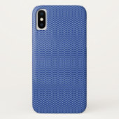 Navy Chevron Pattern Case-Mate iPhone Case (Achterkant)