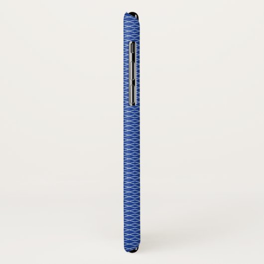 Navy Chevron Pattern Case-Mate iPhone Case (Achterkant/links)