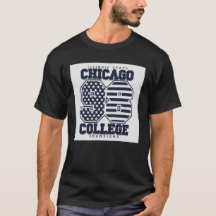 Navy Chicago Stars Stripes T-shirt