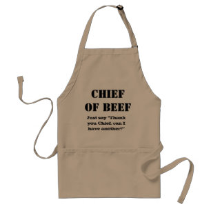 Navy Chief bbq grill apron Standaard Schort