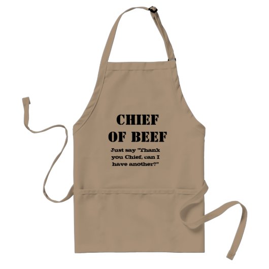 Navy Chief bbq grill apron Standaard Schort (Voorkant)