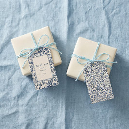 Navy Chinoiserie Floral Wedding Thank You Cadeaulabel