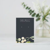 NAVY CHRISTMAS SNEBERRY STUD EARRING DISPLAY VISITEKAARTJE (Staand voorkant)