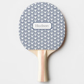 Navy Circle Custom Ping Pong Paddle Tafeltennisbatje (Voorkant)