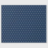 Navy Classic Polka Dot for Holiday Gifts Cadeaupapier (Vlak)