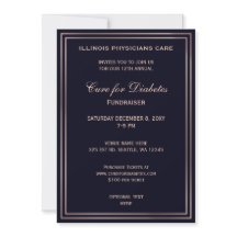 Navy Classy Corporate party Invitation