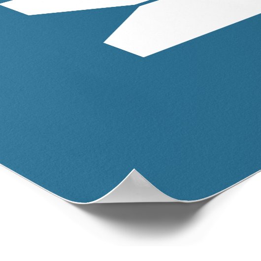 Navy Clothes Pins Graphic Laundry Room Poster (Hoek)