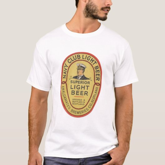 Navy Club Light Beer T-Shirt (Voorkant)