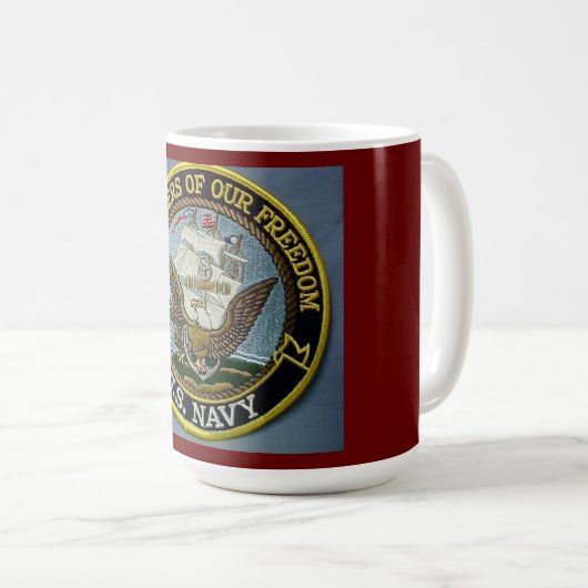 "NAVY COFFEE MOK" KOFFIEMOK (Voorkant rechts)