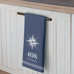 Navy Compass House Number & Street Name Theedoek