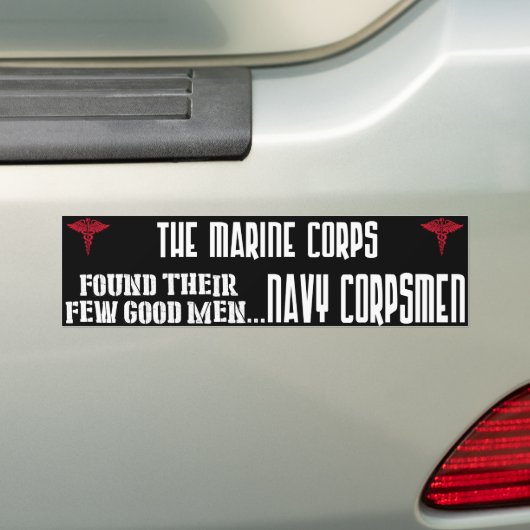 Navy Corpsmen Bumpersticker (Op auto)