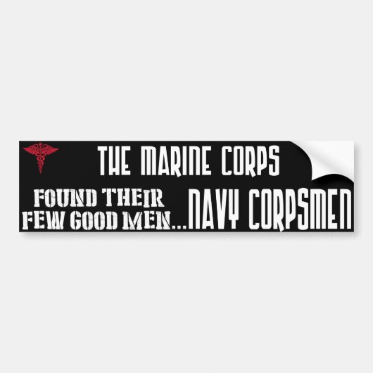 Navy Corpsmen Bumpersticker (Voorkant)