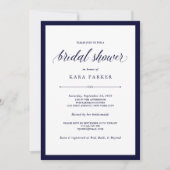 Navy Couture | Elegant Vrijgezellenfeest Kaart (Voorkant)