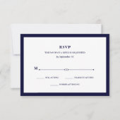 Navy Couture | Elegante RSVP (Voorkant)