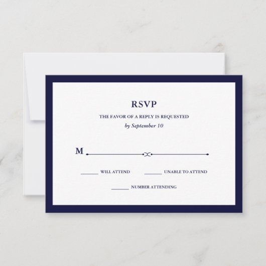 Navy Couture | Elegante RSVP (Voorkant)