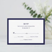 Navy Couture | Elegante RSVP (Staand voorkant)