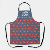 Navy Crabby Cook Crab Pattern Funny Schort (Voorkant)