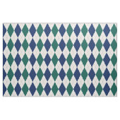 Navy, Cream en Forest Green Argyle Pattern Stof (Fat Quarter)