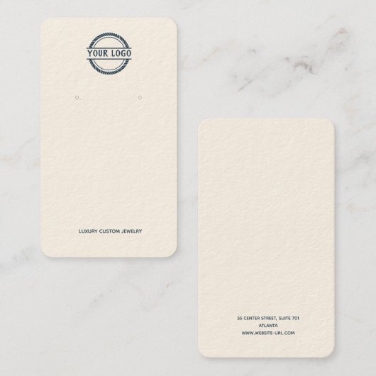 Navy-Cream-Logo, Visitekaartje (Voorkant / Achterkant)