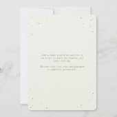 Navy/Cream Snowberry+Eucalyptus trouwfoto Bedankkaart (Achterkant)