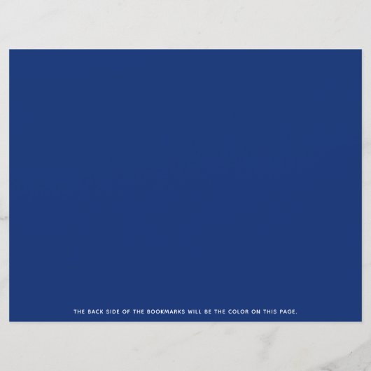 Navy Cross Foliage Baptism Foto Bladwijzer (Achterkant)