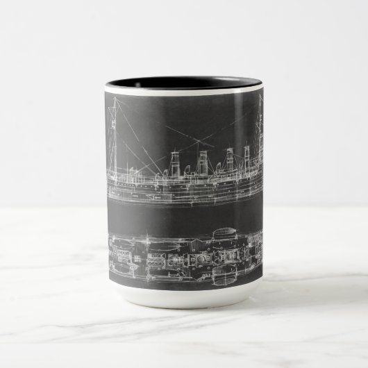 Navy Cruiser Blueprint Mok (Midden)