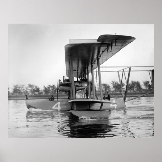 Navy Curtiss NC-4 Flying Boat, 1918 Poster (Voorkant)