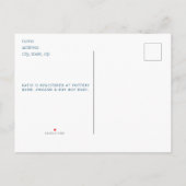 Navy Cute Funny Boy Ma Life Baby shower van Mail Aankondigingskaart (Achterkant)