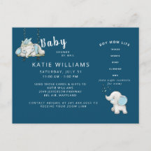 Navy Cute Funny Boy Ma Life Baby shower van Mail