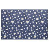 Navy Daisy Fabric Stof (Yard (91,4 cm))