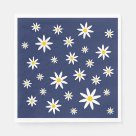 Navy Daisy Papieren servetten