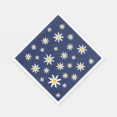 Navy Daisy Papieren servetten (Hoek)