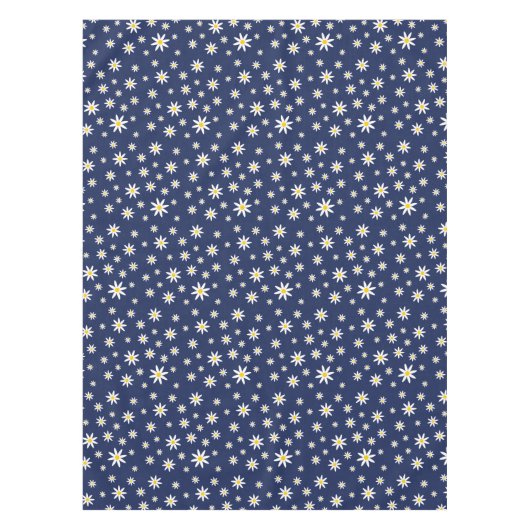 Navy Daisy Tablecloth Tafelkleed (Voorkant)