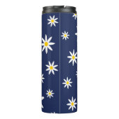 Navy Daisy Thermal Tumbler Thermosbeker (Achterkant)