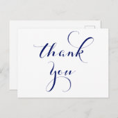 Navy dank u briefkaarten (Voorkant / Achterkant)