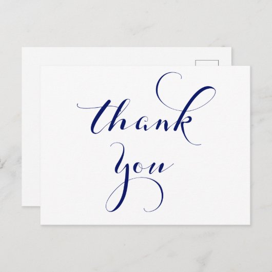 Navy dank u briefkaarten (Voorkant / Achterkant)