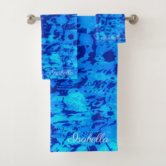 Navy Deep past vers zeewater aan Bad Handdoek (Insitu)