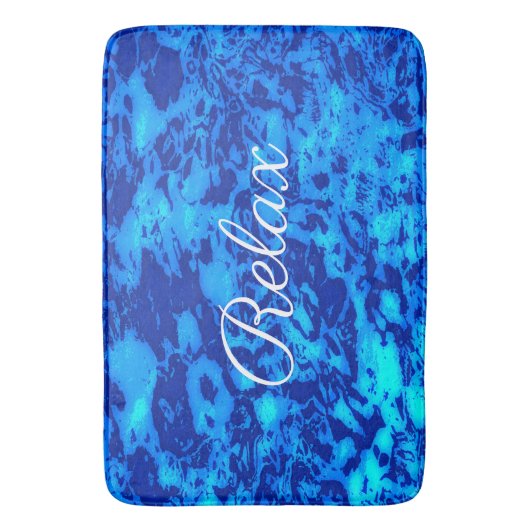 Navy Deep past vers zeewater aan Badmat (Voorkant Verticaal)