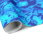 Navy Deep past vers zeewater aan Cadeaupapier (Rol Hoek)