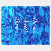 Navy Deep past vers zeewater aan Fleece Deken (Voorkant (Horizontaal))