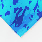 Navy Deep past vers zeewater aan Fleece Deken (Hoek)